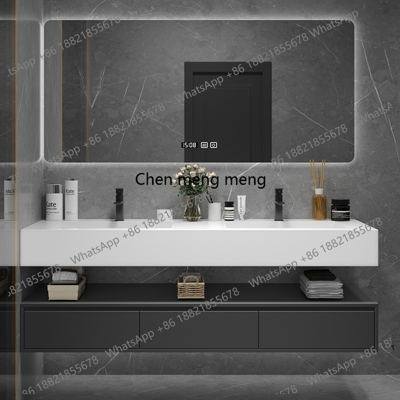 Meuble de salle de bain noir a - Home Bathroom Vanity Combo avis et prix