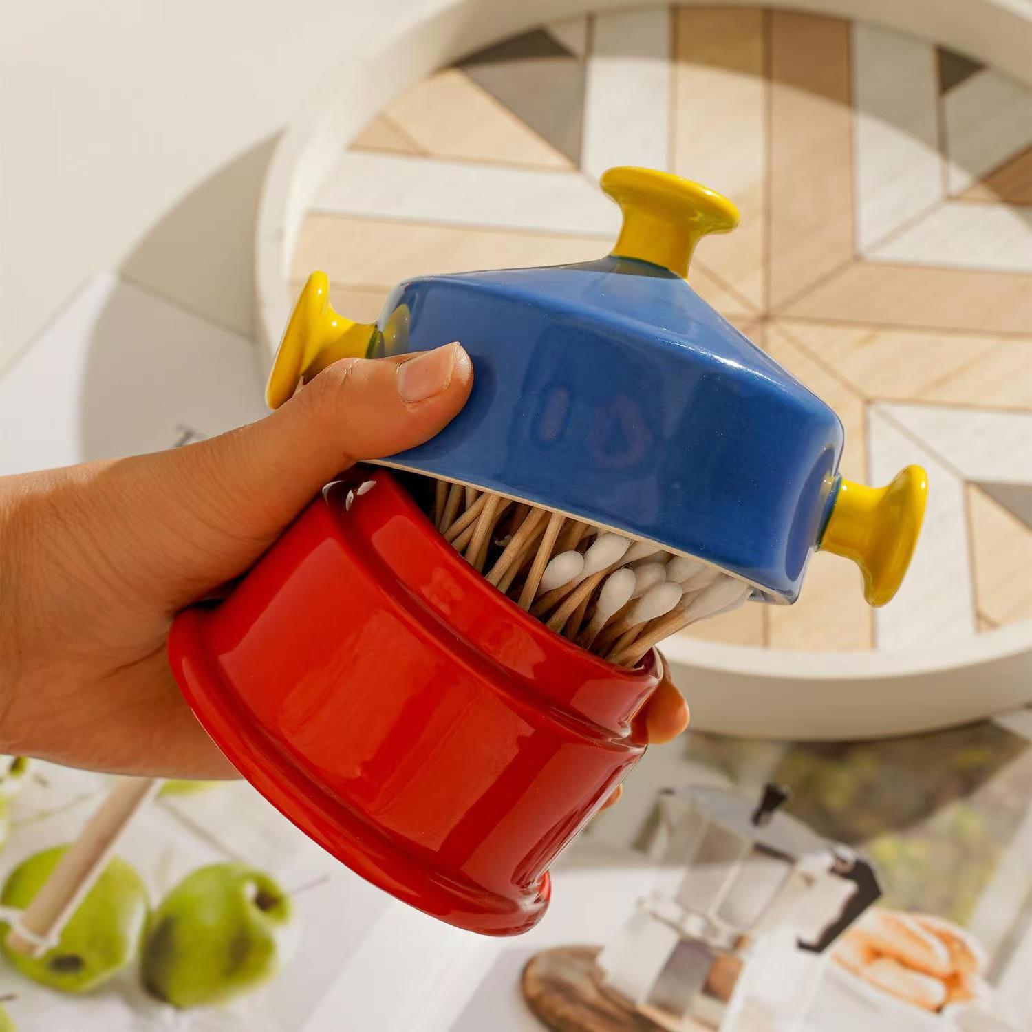 Porte-cure-dents en céramique  - Home Bathroom Organizer avis et prix