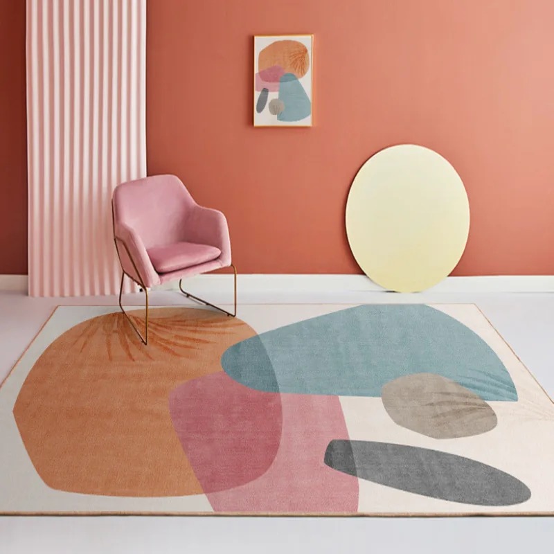 Tapis abstrait aux couleurs pa - Home Bathroom Trends avis et prix